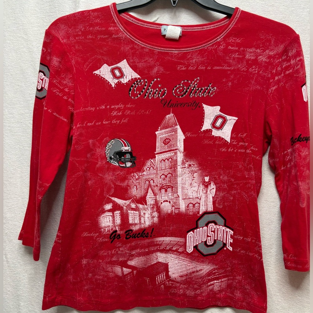 Michaels Red Ohio State Graphic Long-Sleeve Kids Tee
